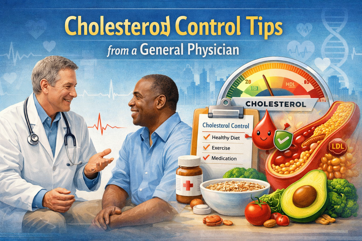 Cholesterol Control Tips from a General Physician: A Complete Guide to Managing High Cholesterol and Protecting Long-Term Heart Health